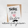 Tarjeta personalizada feliz dia del padre 5 | Estampatya