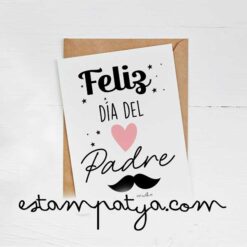 Tarjeta personalizada feliz día del Padre