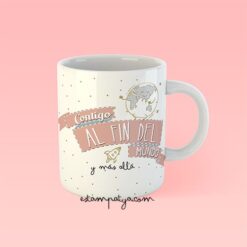 Taza para parejas personalizada "Contigo" - Imagen 2
