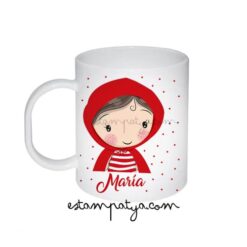 Taza Plástico personalizada caperucita