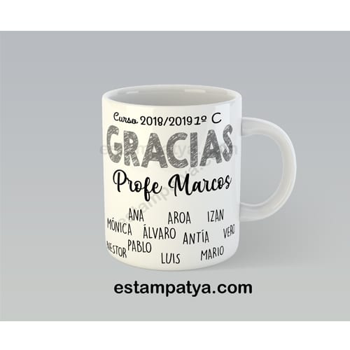 Taza profe el futuro del mundo está en mi clase - Estampatya Taza profe el futuro del mundo está en mi clase - Imagen 2