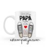 Taza papá gracias papa zapatillas