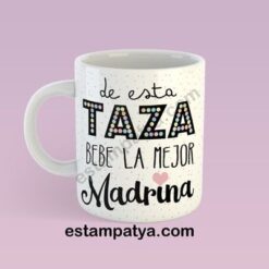 Taza la mejor madrina personalizada