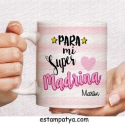 Taza para mi super madrina personalizada