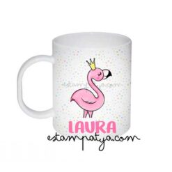 Taza Plástico personalizada flamingo