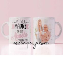 Taza soy abuela personalizada con foto