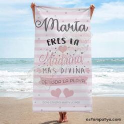 Toalla Madrina Divina personalizada