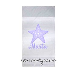 Toalla Personalizada con nombre y estrella colores - Imagen 7
