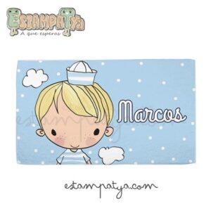 Toalla personalizada marinero