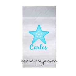 Toalla Personalizada con nombre y estrella colores - Imagen 5