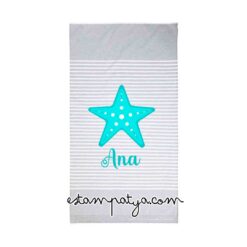 Toalla Personalizada con nombre y estrella colores - Imagen 4