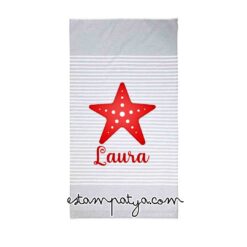 Toalla Personalizada con nombre y estrella colores - Imagen 3