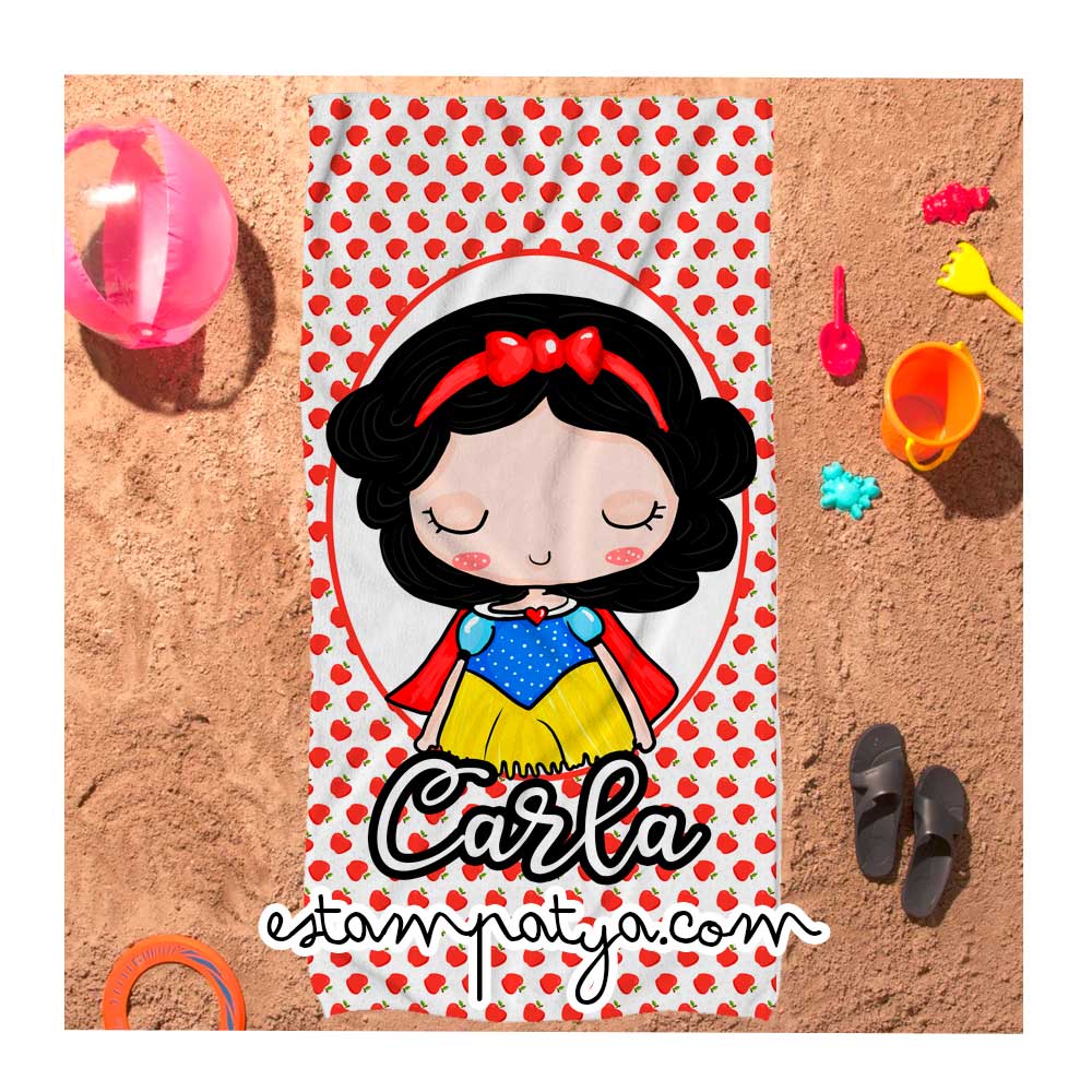 Toalla personalizada princesas - Estampatya Toalla personalizada princesas - Imagen 5