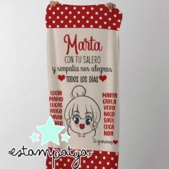Toalla profe con tu salero y simpatía - Estampatya Toalla profe con tu salero y simpatía