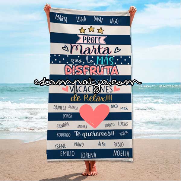 Toalla profe personalizada de relax - Estampatya toalla profe personalizada de relax
