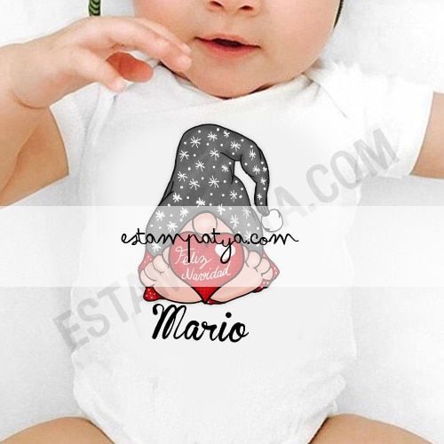 Body bebé Gnomo Personalizado - Estampatya Body bebé Gnomo Personalizado