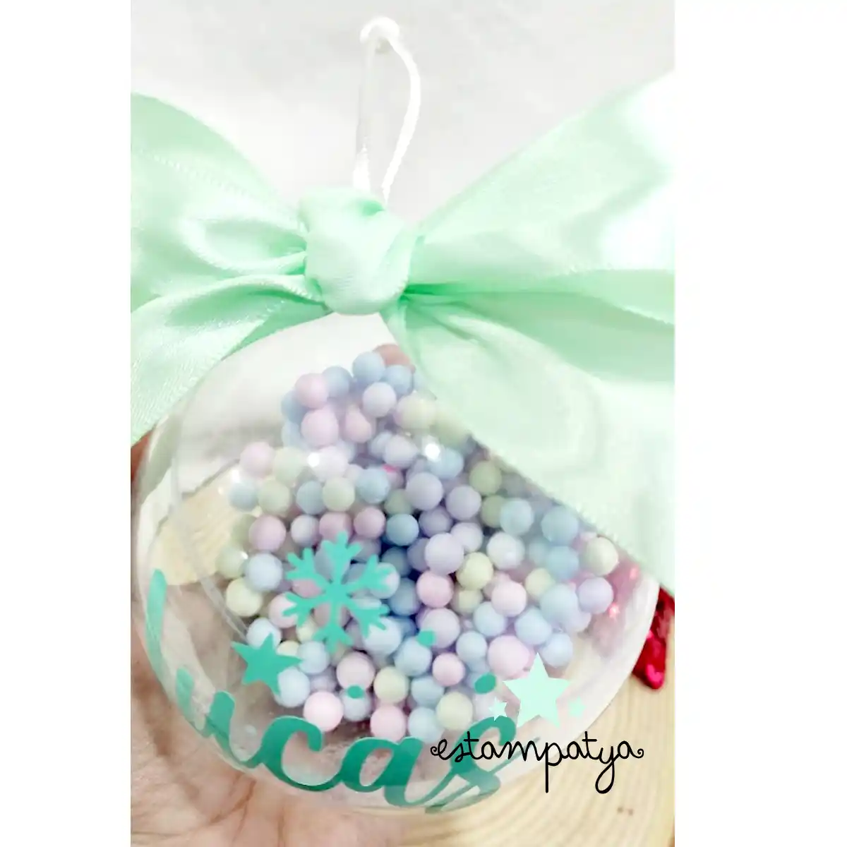 Bola Navidad Personalizada Fantasía - Estampatya bola personalizada navidad