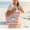 Bolsa playa personalizada la mejor profe del mundo - Estampatya Bolsa de playa personalizada la mejor profe del mundo, bolsa de playa para regalar a las profes modelo