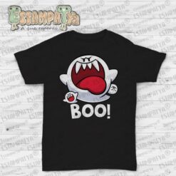 camiseta boo para niños y niñas con diseño de fantasma