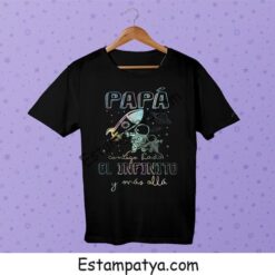 Camiseta papá contigo hasta el infinito y más allá - Imagen 3