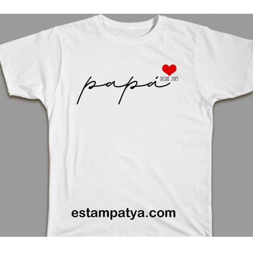 Camiseta papá desde - Estampatya Camiseta papá desde imagen 2