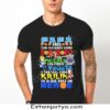 "Camiseta negra con diseño de Dragon Ball y el texto 'Papá' en estilo anime." Camiseta dia del padre