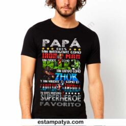 camiseta papá superheroes