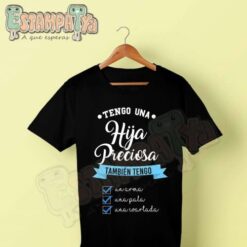 camiseta papá tengo una hija preciosa