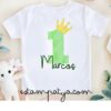 Camiseta Primer cumpleaños con corona - Imagen 5
