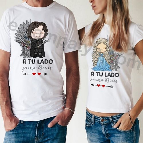 Camisetas San Valentín a tu lado quiero reinar - Estampatya Camisetas San Valentín a tu lado quiero reinar