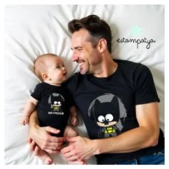 Camisetas papá Batpapi y Batpeque