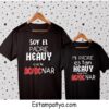 Pack Camisetas soy el padre heavy que le hace de cenar