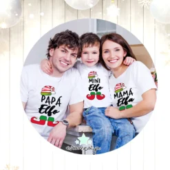 Camisetas navidad familia elfos 4