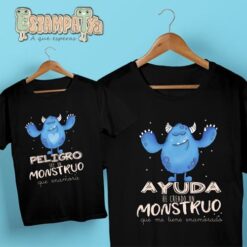 Camisetas para Papá ayuda he creado un monstruo que me tiene enamorado