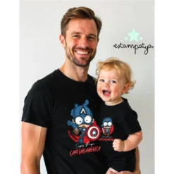 Camisetas "super papá capitán america" - Estampatya Camisetas super papá capitán america 3
