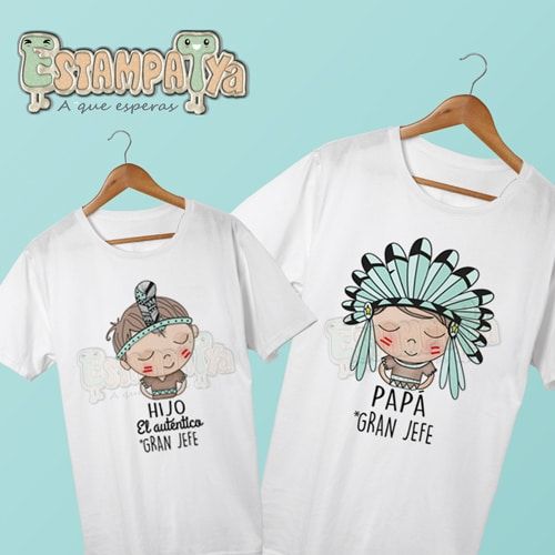 Camisetas Papá gran jefe - Estampatya Camisetas Papá gran jefe - Imagen 2