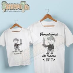 camisetas papá, juntos venceremos