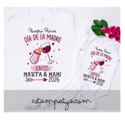Camisetas nuestro primer dia de la madre brindis 2026