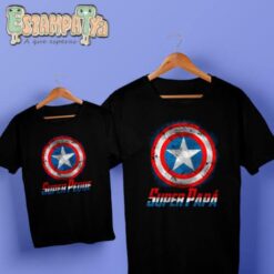 Camisetas Papá "Capitán américa super papá"