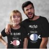 Camisetas San Valentín te quiero como la trucha al trucho - Estampatya Camisetas San Valentín te quiero como la trucha al trucho