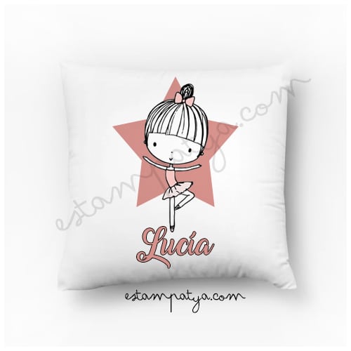 cojin bailarina personalizado - Estampatya cojin bailarina personalizado