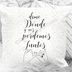 Cojin dime dónde y nos perdemos juntos