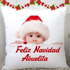 Cojin Navidad con foto y frase