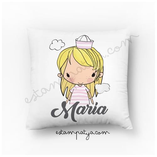 Cojín marinera personalizado - Estampatya Cojín marinera personalizado