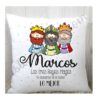 Cojin reyes magos personalizado