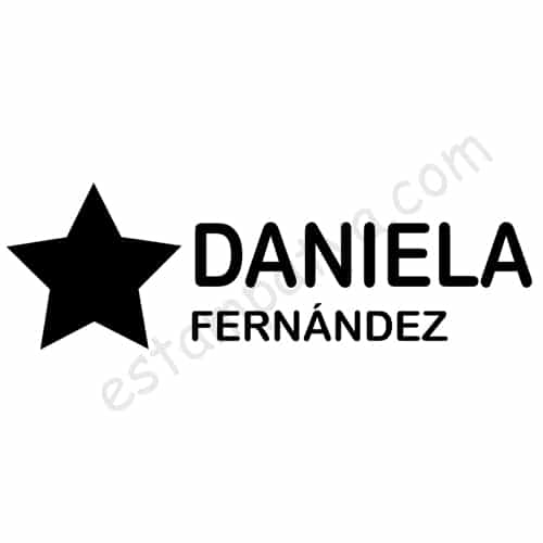 Sello textil personalizado "Estrella" - Estampatya Sello textil personalizado "Estrella" - Imagen 3