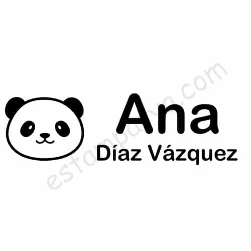 Sello textil personalizado "Panda" - Estampatya Sello textil personalizado "Panda" - Imagen 4