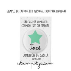 chapa personalizada para comuniones