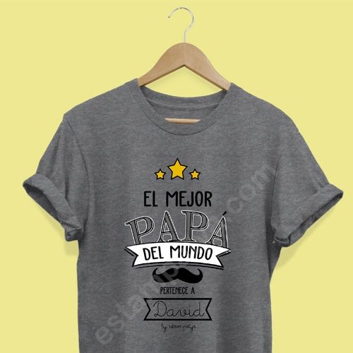 Camiseta el mejor papá del mundo pertenece a - Estampatya Camiseta el mejor papá del mundo pertenece a - Imagen 4