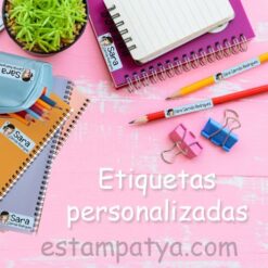 Pack 100 etiquetas personalizadas para ropa y objetos - Imagen 3